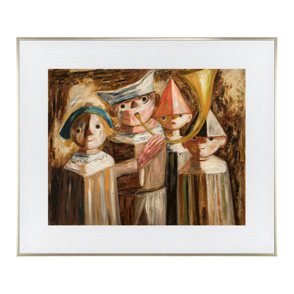 Makowski_Tadeusz_-_Czworo_dzieci_z_traba_1124-W1_40x50