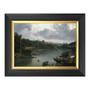 Widok Tybru od południa – Ripa Grande