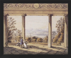 Panorama Karkonoszy z pawilonu w Bukowcu