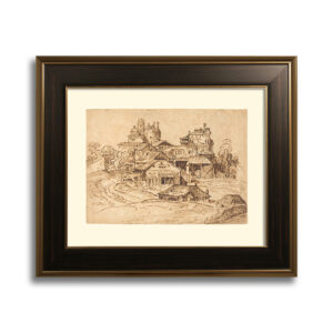 Widok włoskiego miasta 40x50