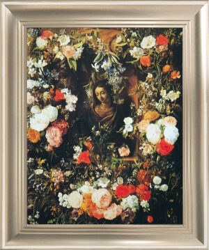 Veerendael_Nicolaes_van_-_Matka_Boska_w_girlandzie_kwiatow_216-S126_40x50