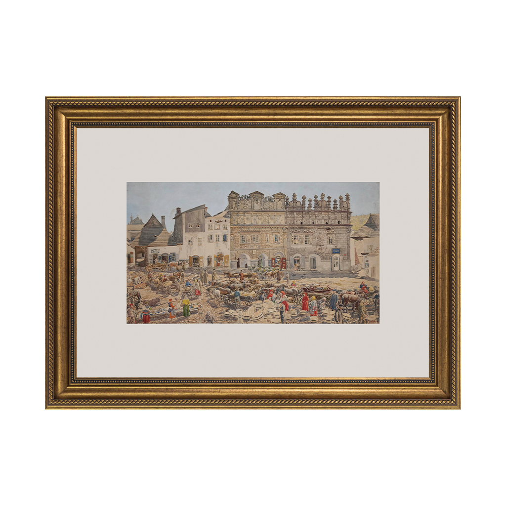 Maslowski_Stanislaw_-_Rynek_w_Kazimierzu_400-02M_50x70