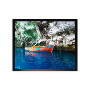 Samotna łódź 40x50