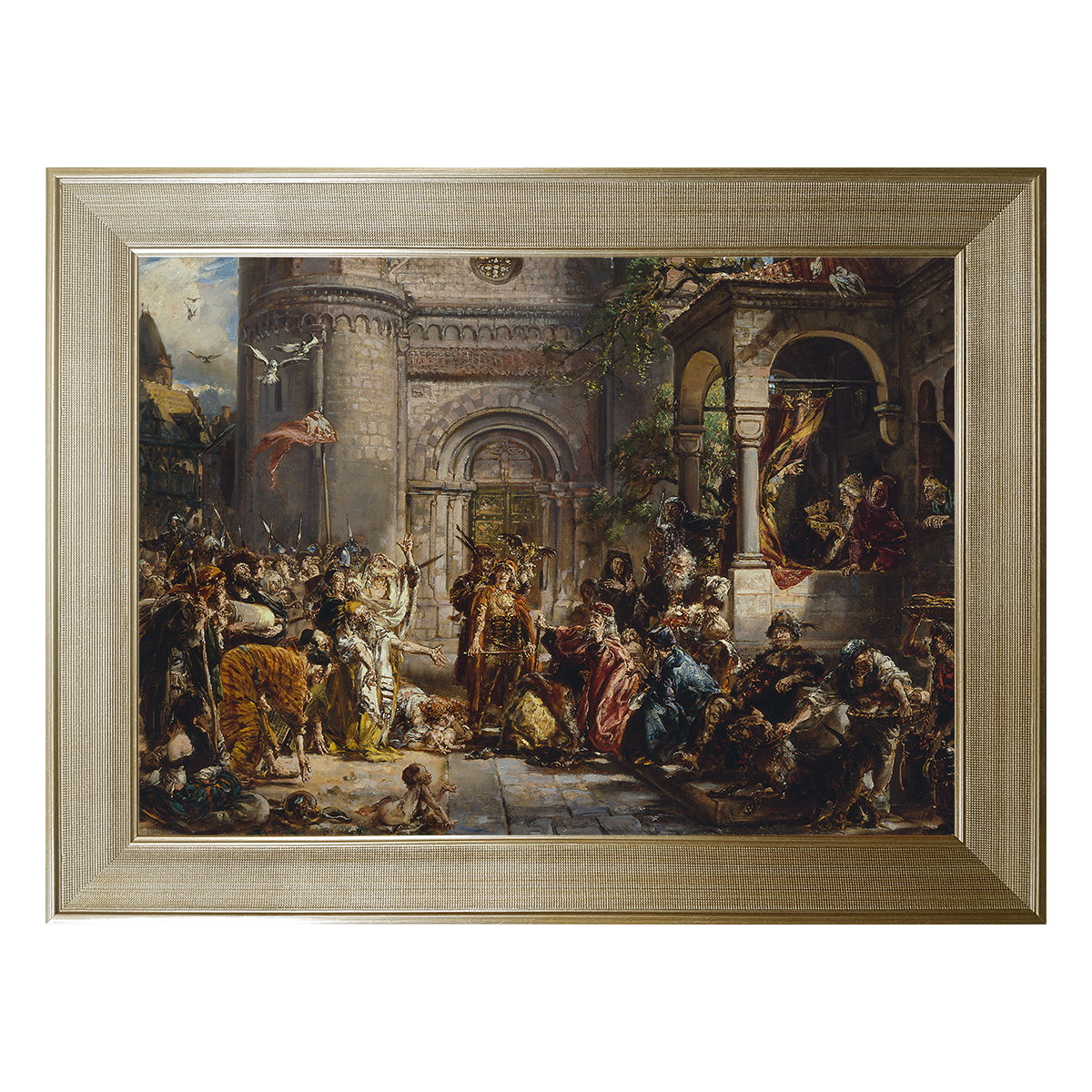 Matejko_Jan_-_Dzieje_cywilizacji_w_Polsce_III_Przyjecie_Zydow_RP_1096_535-G476_50x70a