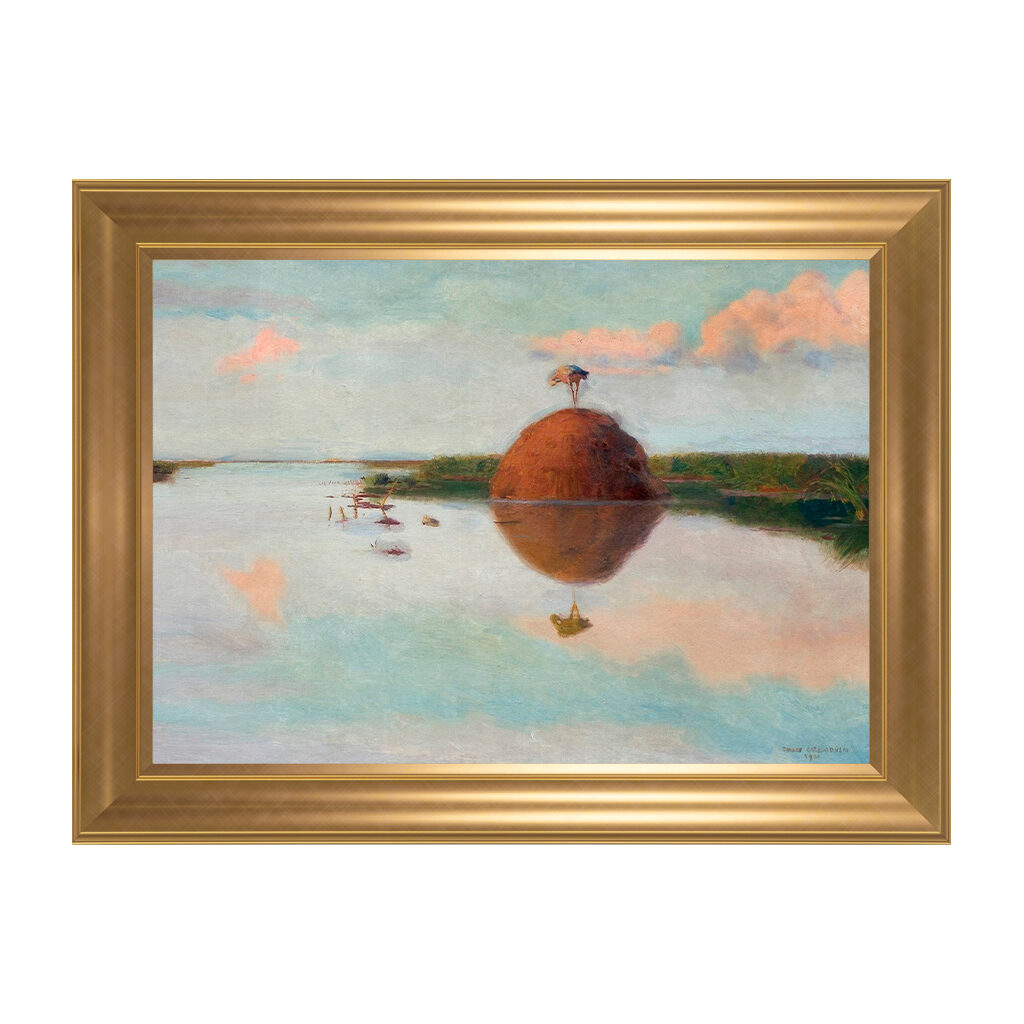 chelmonski_jozef_-_zachod_slonca_na_blotach_563-II-605_50x70