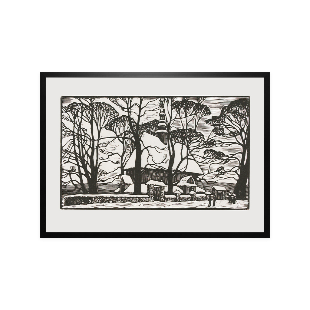 Skoczylas_Wladyslaw_-_Kosciolek_w_zimie_Kosciol_na_Obidowej_149-06_50x70