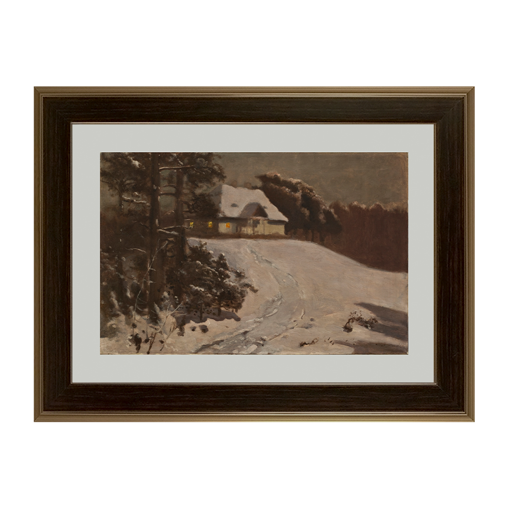 chelmonski_jozef_-_zima_dworek_o_zmierzchu_714-012_50x70_poz