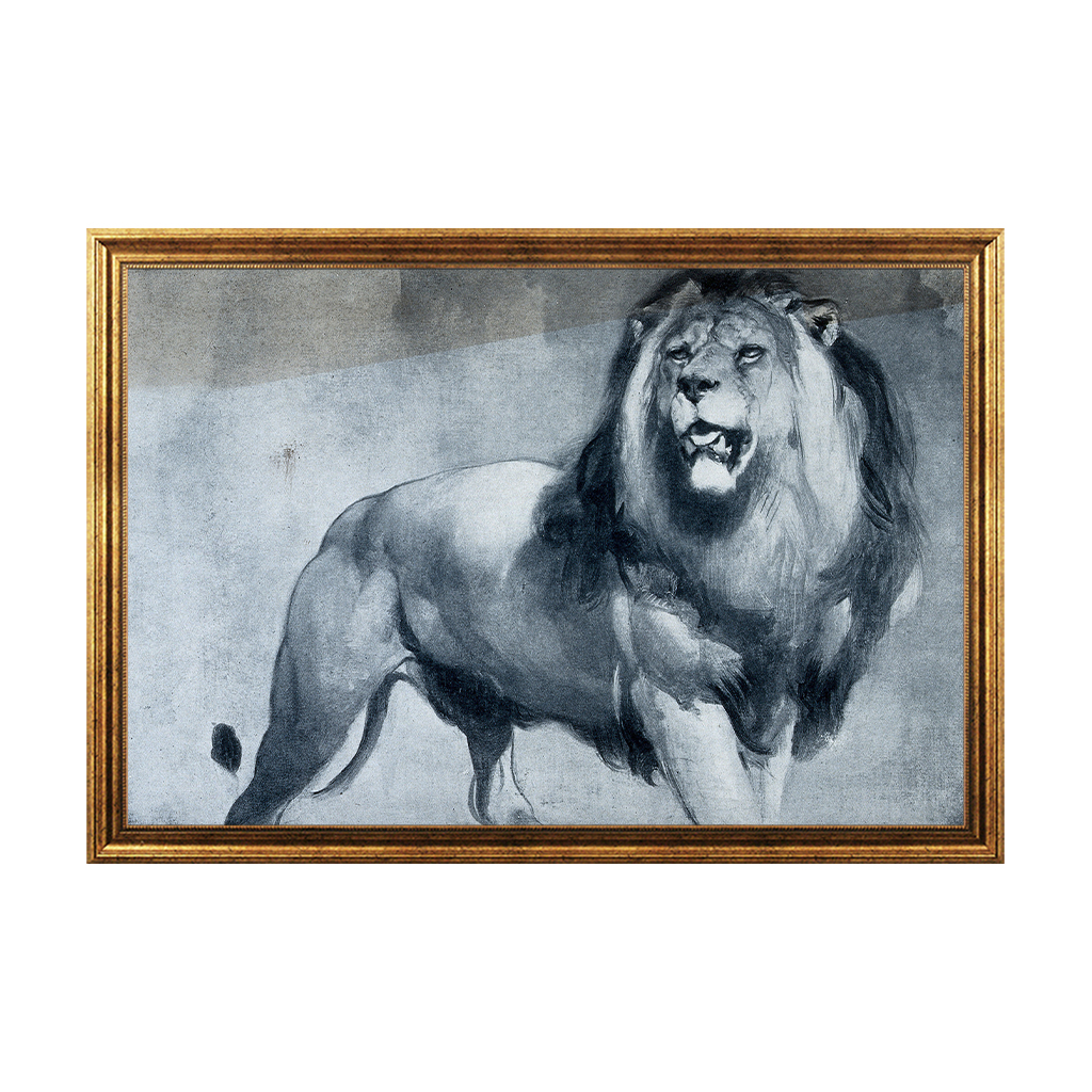Landseer_Edwin_-_A_standing_lion_101-MX-446_60x90_poz